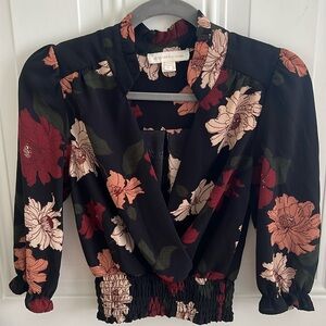 (5/$20) Monteau Los Angeles Floral Blouse